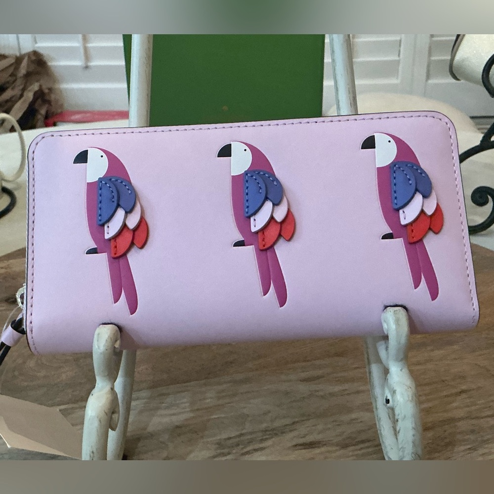 Kate Spade FLOCK PARTY Large Continental Wallet New